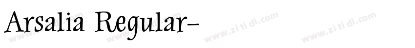 Arsalia Regular字体转换